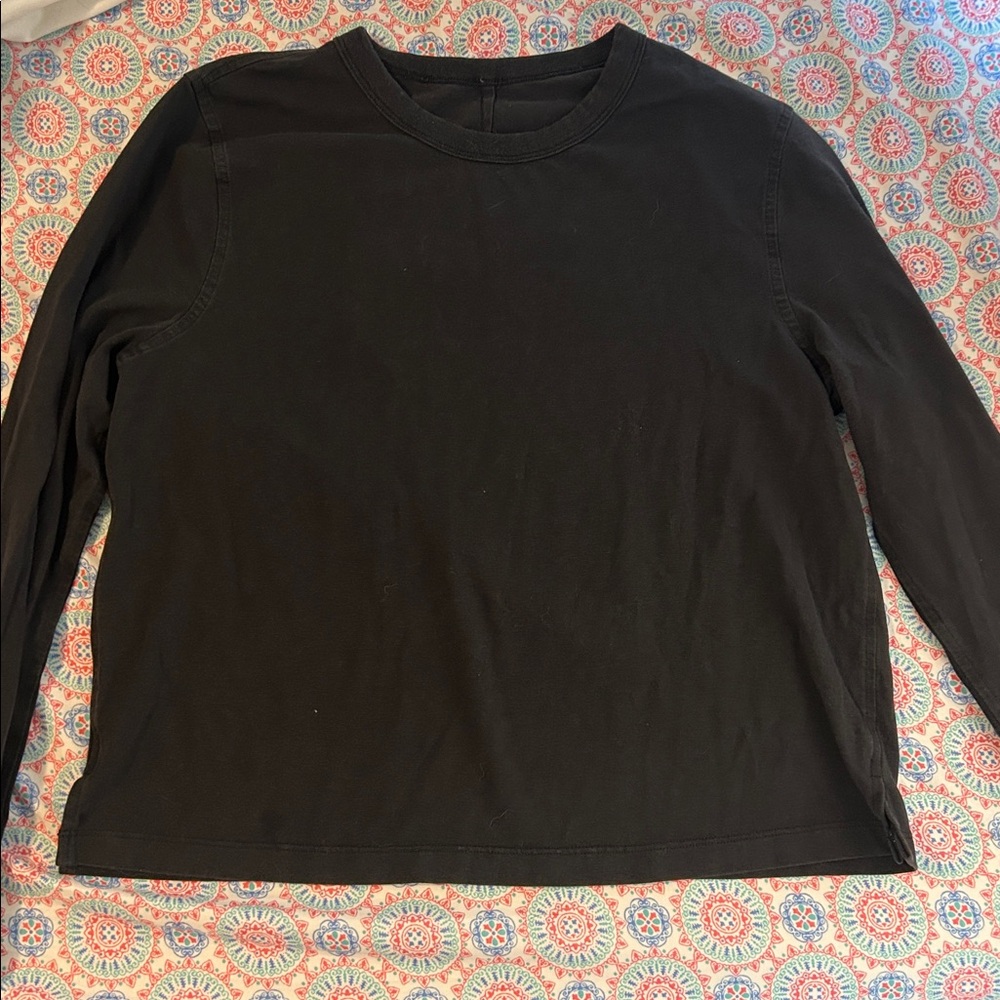 Lululemon Black Classic-fit Cotton-Blend Long-Sleeve Shirt